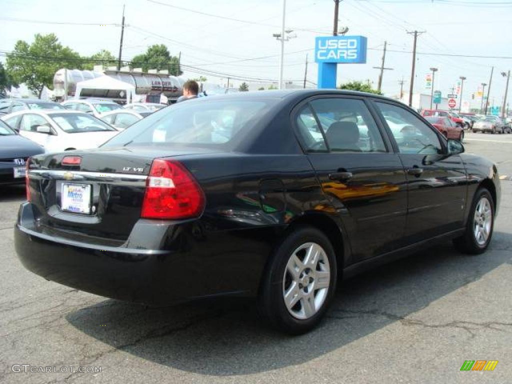 2007 Malibu LT Sedan - Black / Ebony Black photo #4