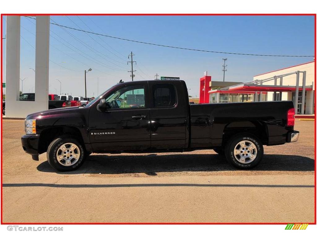 2008 Silverado 1500 LT Extended Cab - Dark Cherry Metallic / Ebony photo #2