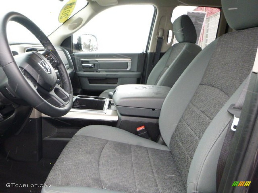 2015 1500 SLT Quad Cab 4x4 - Granite Crystal Metallic / Black/Diesel Gray photo #13