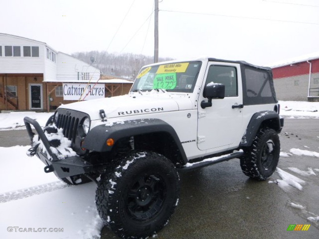 2009 Wrangler Rubicon 4x4 - Stone White / Dark Slate Gray/Medium Slate Gray photo #1