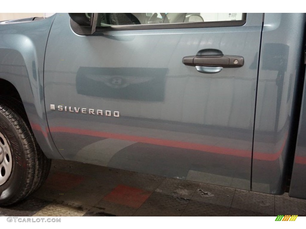 2008 Silverado 1500 Work Truck Regular Cab - Blue Granite Metallic / Dark Titanium photo #60