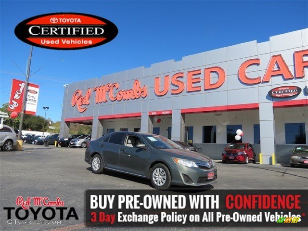 2013 Camry L - Cypress Green Metallic / Ivory photo #1