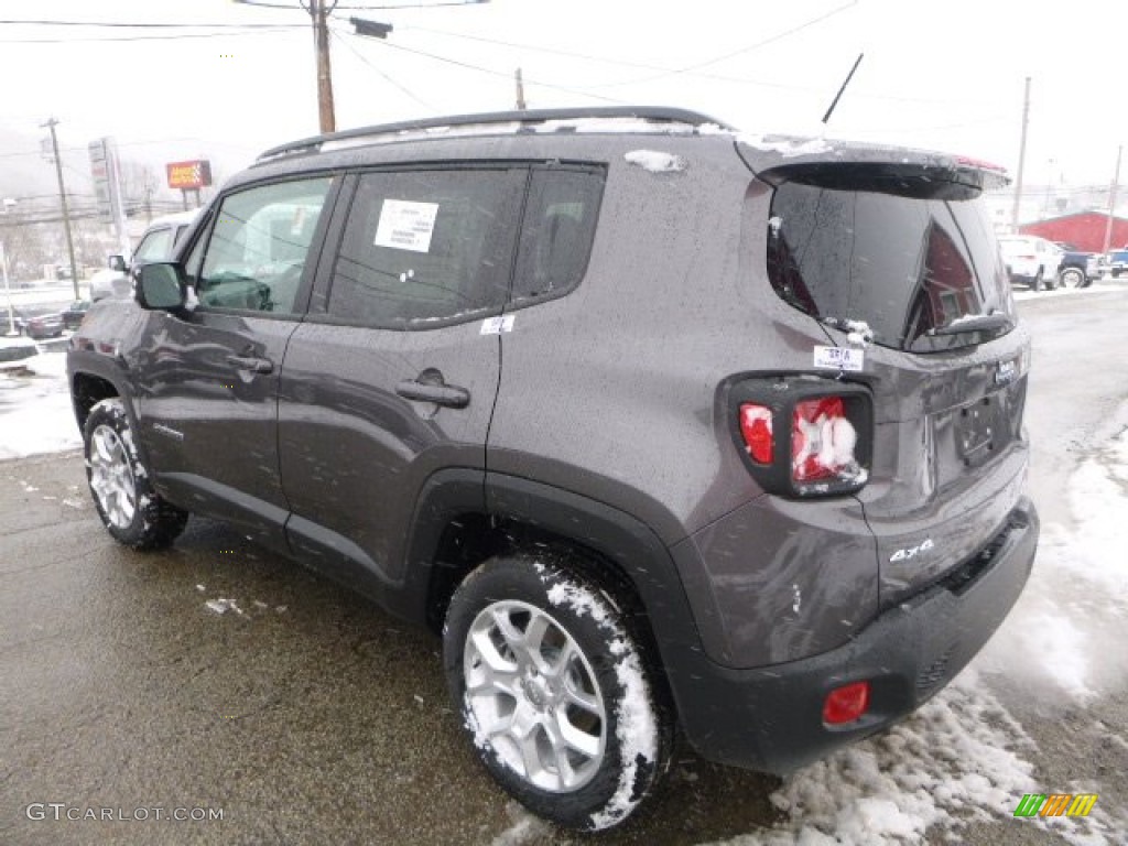 2016 Renegade Latitude 4x4 - Granite Crystal Metallic / Bark Brown/Ski Grey photo #5