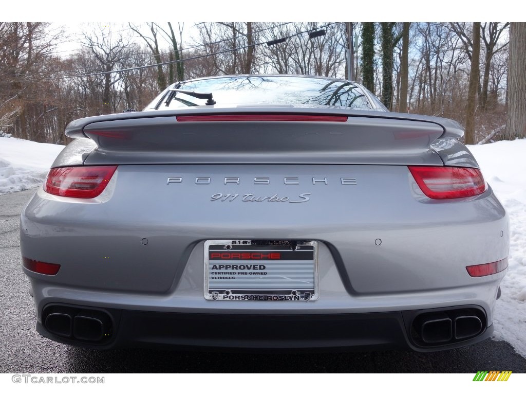 2015 911 Turbo S Coupe - GT Silver Metallic / Espresso/Cognac Natural Leather photo #9