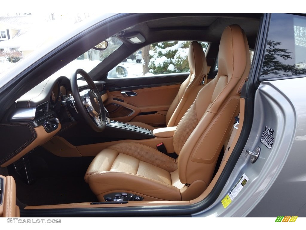 2015 911 Turbo S Coupe - GT Silver Metallic / Espresso/Cognac Natural Leather photo #15