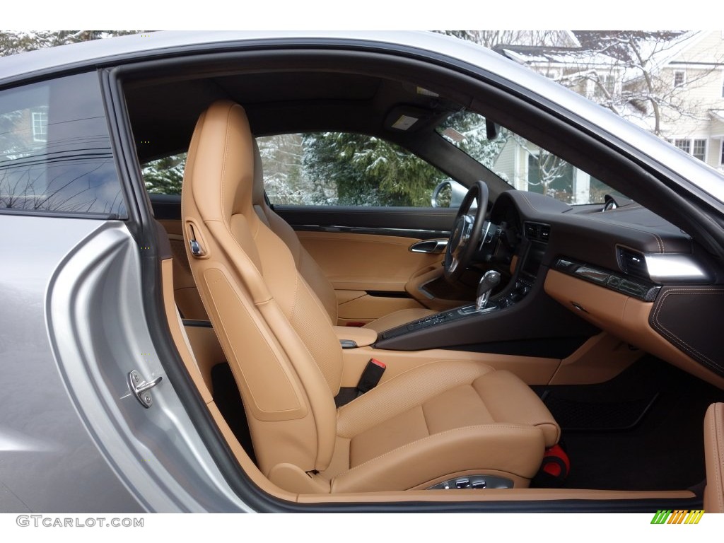 2015 911 Turbo S Coupe - GT Silver Metallic / Espresso/Cognac Natural Leather photo #18