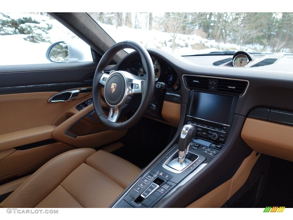 2015 911 Turbo S Coupe - GT Silver Metallic / Espresso/Cognac Natural Leather photo #21