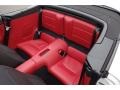 2014 Porsche 911 Black/Carrera Red Natural Leather Interior Rear Seat Photo