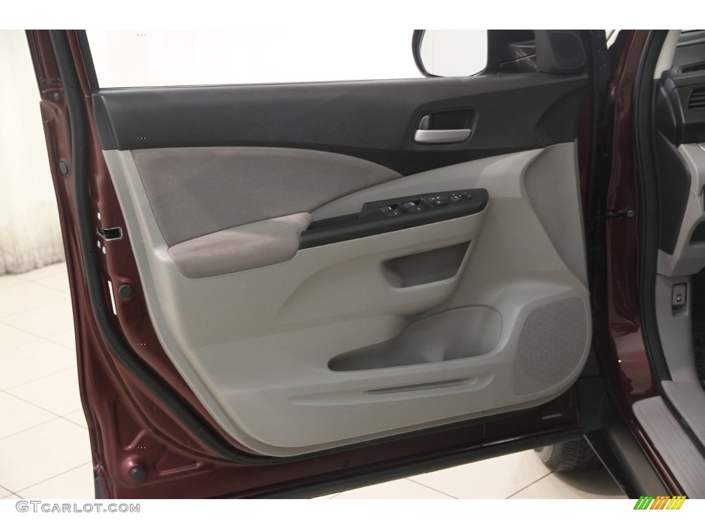 2014 Honda CR-V EX AWD Gray Door Panel Photo #110722624