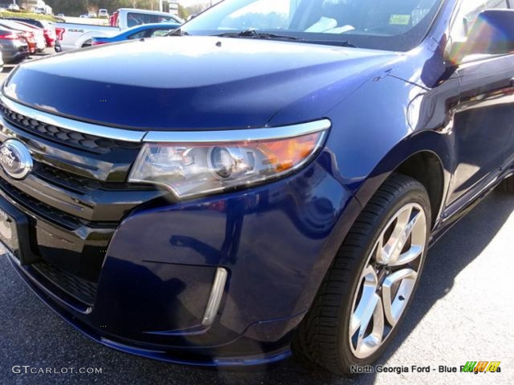 2011 Edge Sport - Kona Blue Metallic / Charcoal Black/Silver Smoke Metallic photo #37