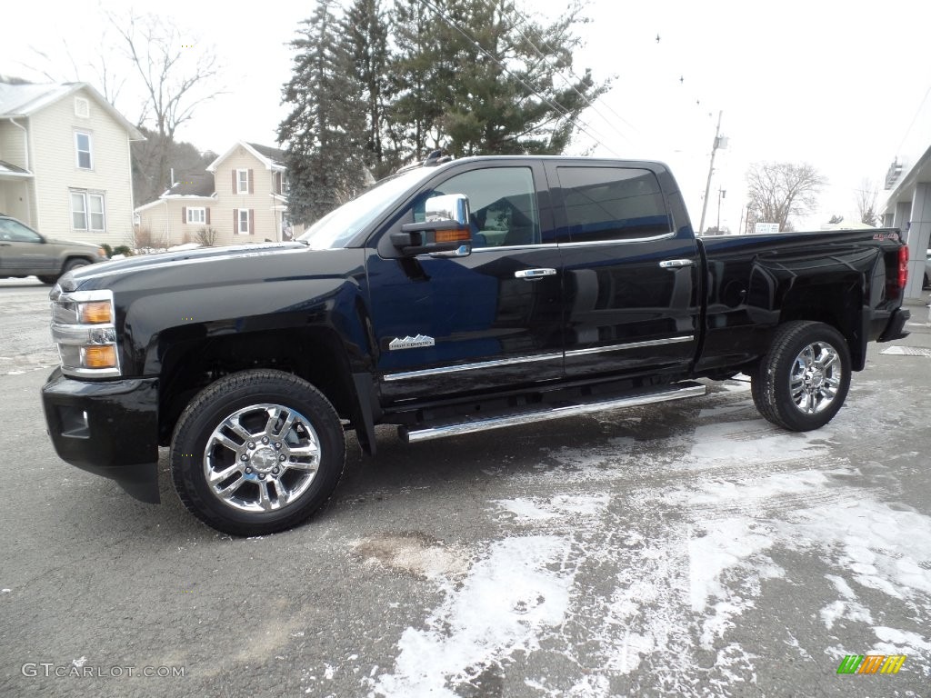 Black 2016 Chevrolet Silverado 2500HD High Country Crew Cab 4x4 Exterior Photo #110731624