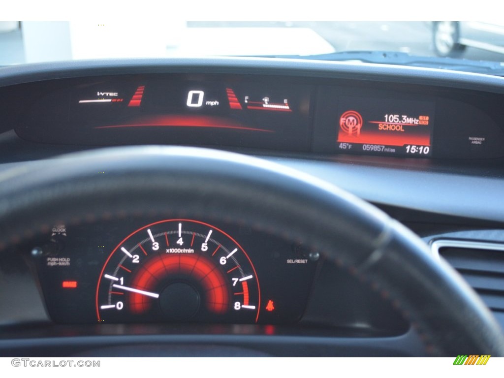 2013 Civic Si Sedan - Polished Metal Metallic / Black photo #22