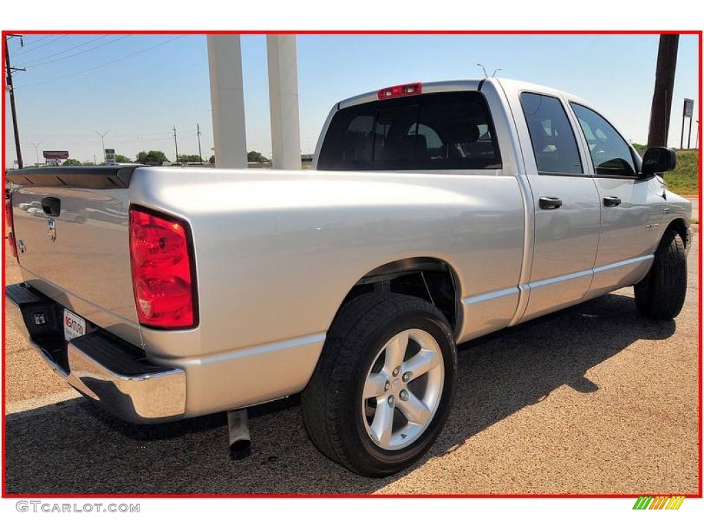 2008 Ram 1500 Lone Star Edition Quad Cab - Bright Silver Metallic / Medium Slate Gray photo #7