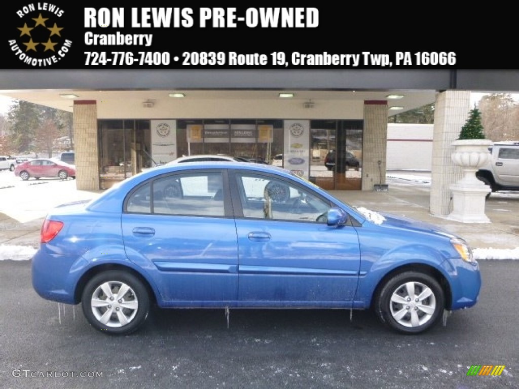 Sapphire Blue Kia Rio