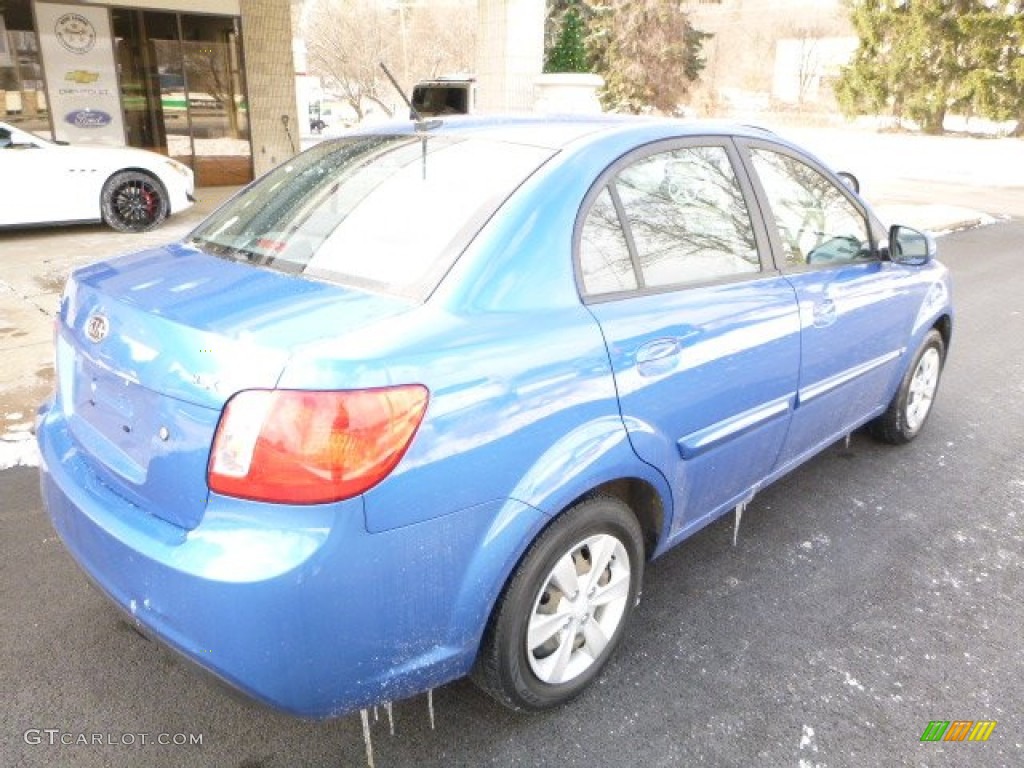 2010 Rio LX Sedan - Sapphire Blue / Gray photo #2