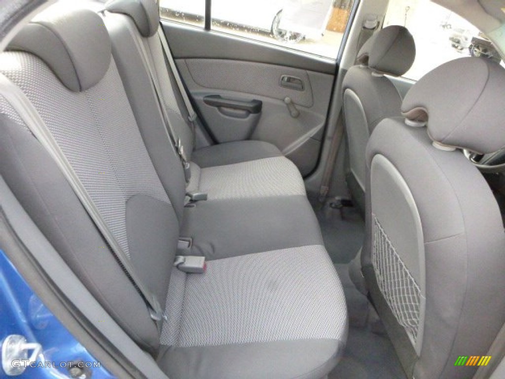 2010 Rio LX Sedan - Sapphire Blue / Gray photo #4