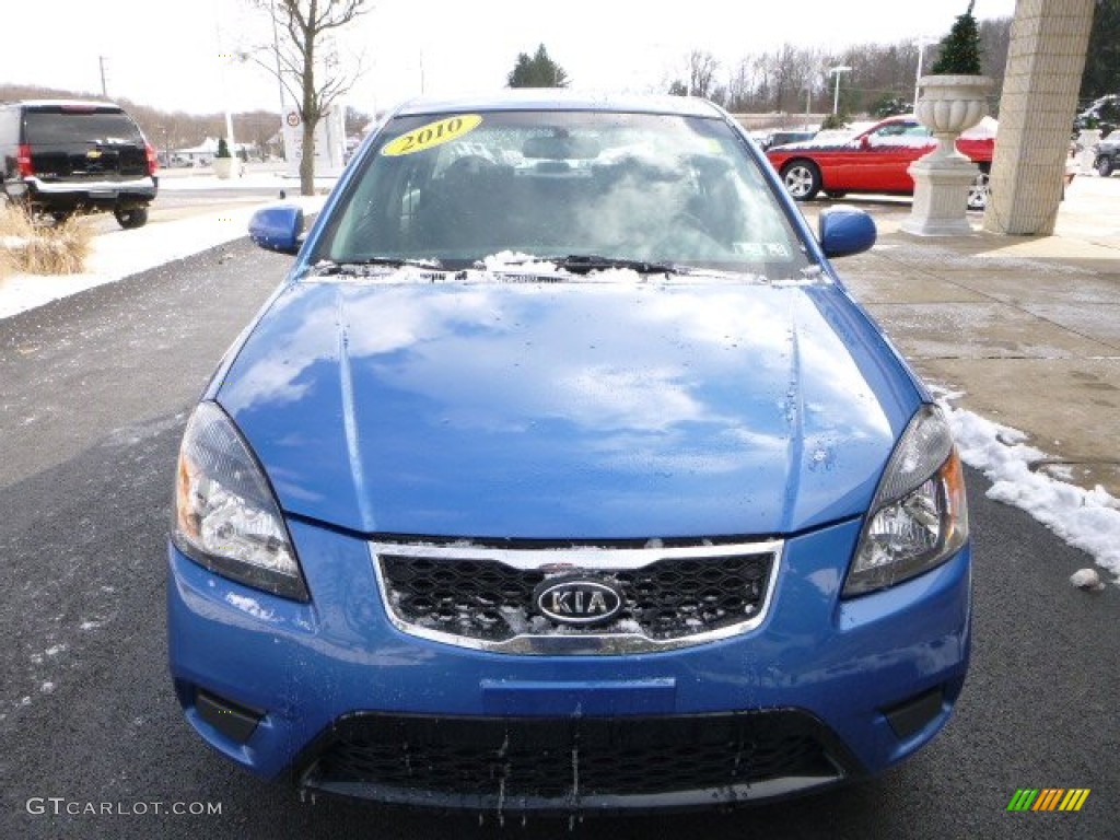 2010 Rio LX Sedan - Sapphire Blue / Gray photo #8