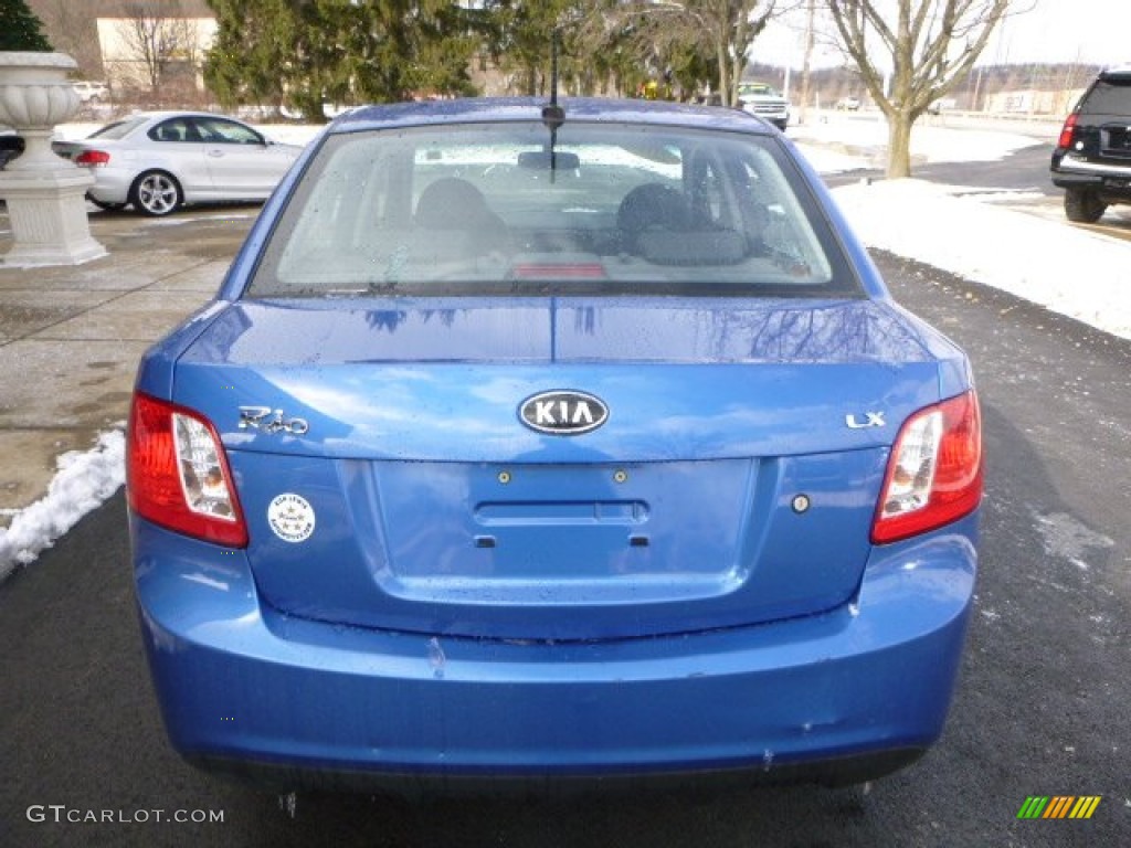 2010 Rio LX Sedan - Sapphire Blue / Gray photo #11