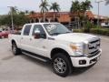 2016 White Platinum Metallic Ford F250 Super Duty Platinum Crew Cab 4x4  photo #1