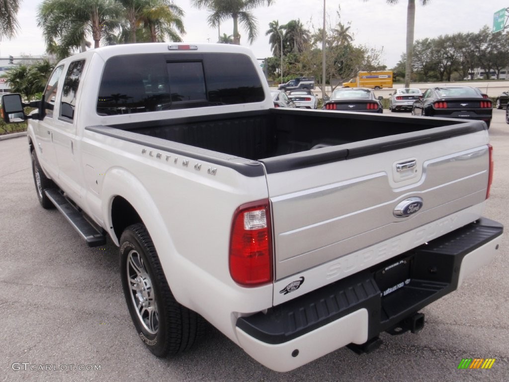 2016 F250 Super Duty Platinum Crew Cab 4x4 - White Platinum Metallic / Platinum Pecan photo #8