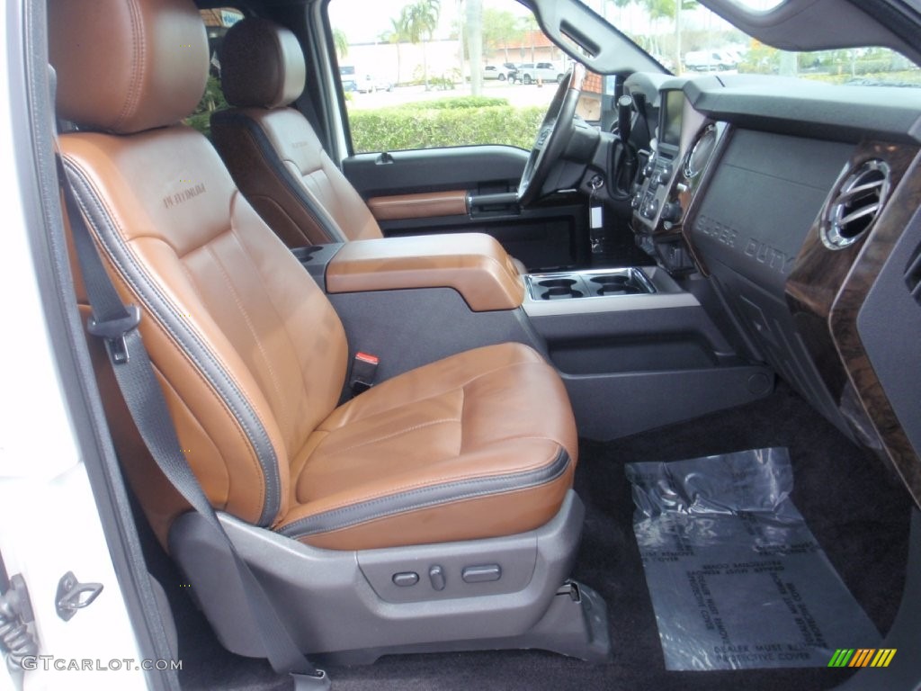 2016 Ford F250 Super Duty Platinum Crew Cab 4x4 Front Seat Photo #110737003