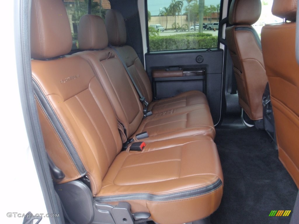 Platinum Pecan Interior 2016 Ford F250 Super Duty Platinum Crew Cab 4x4 Photo #110737051