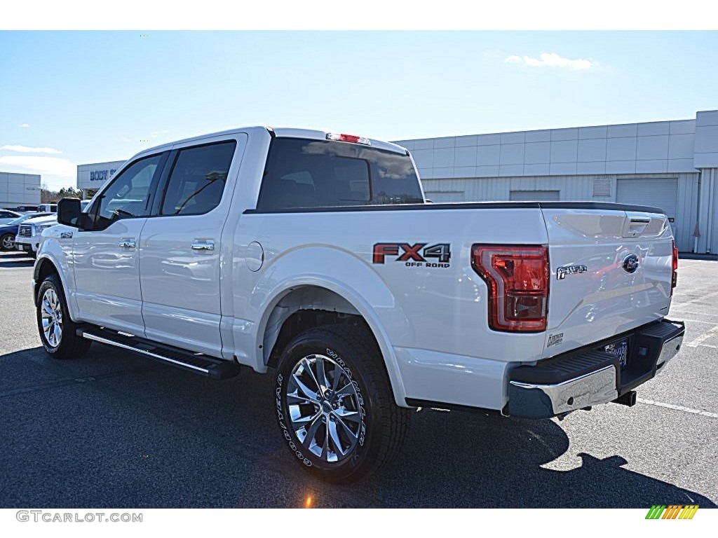 2016 F150 Lariat SuperCrew 4x4 - White Platinum / Black photo #29