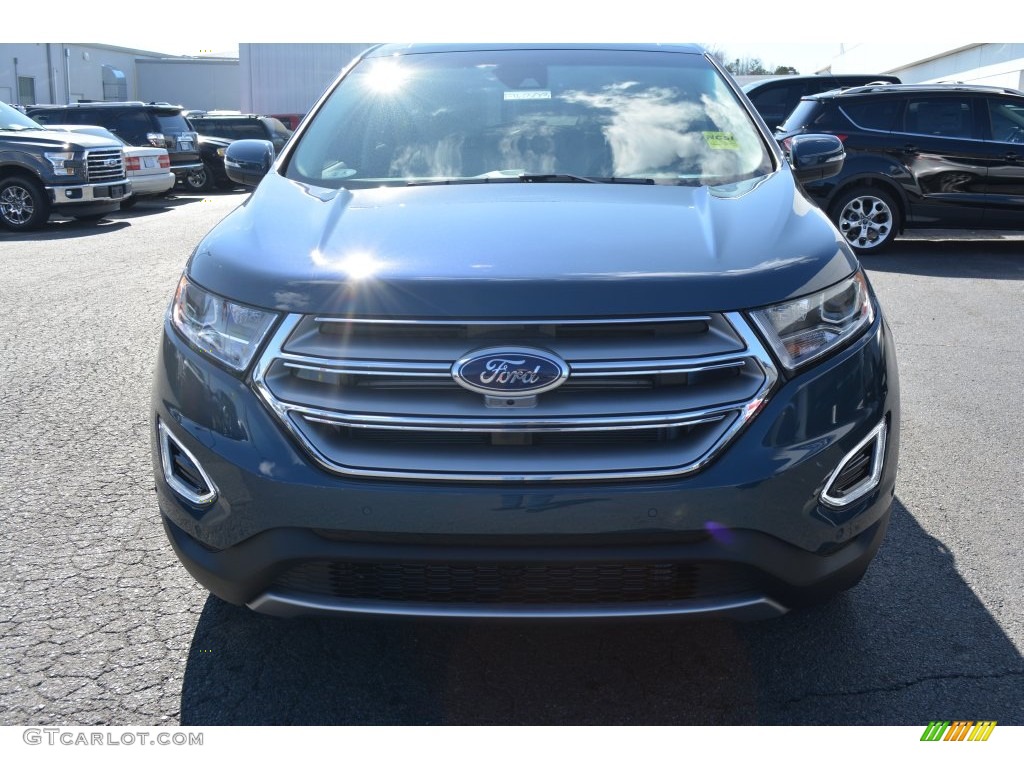 2016 Edge Titanium AWD - Too Good to Be Blue / Ceramic photo #4