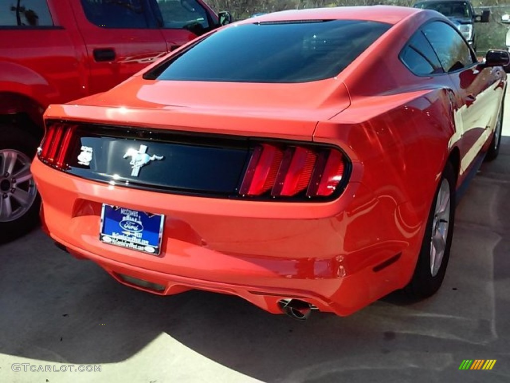 2016 Mustang V6 Coupe - Competition Orange / Ebony photo #16