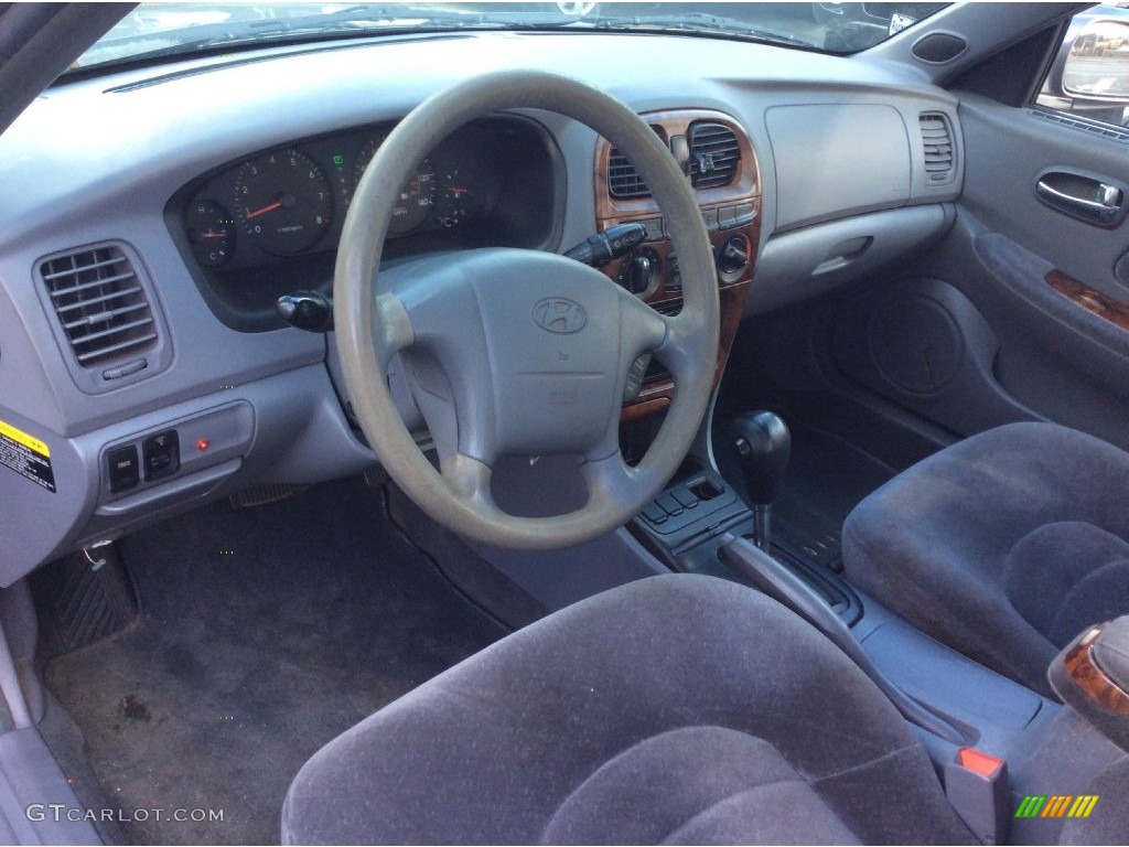 2001 Sonata GLS V6 - Gray Metallic / Gray photo #9