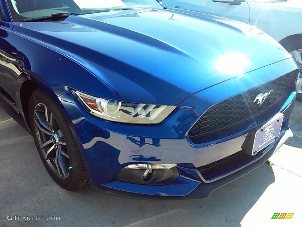 2016 Mustang EcoBoost Coupe - Deep Impact Blue Metallic / Ebony photo #2