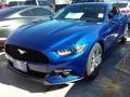 2016 Deep Impact Blue Metallic Ford Mustang EcoBoost Coupe  photo #6