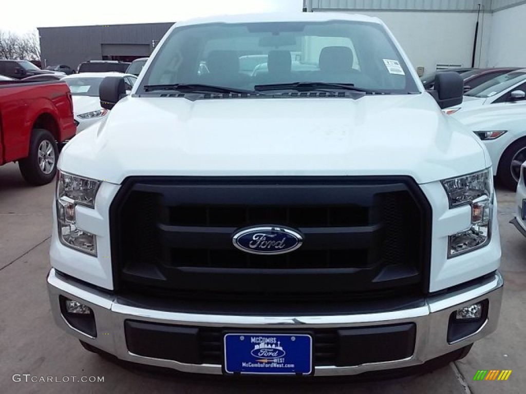 2016 F150 XL Regular Cab - Oxford White / Medium Earth Gray photo #6