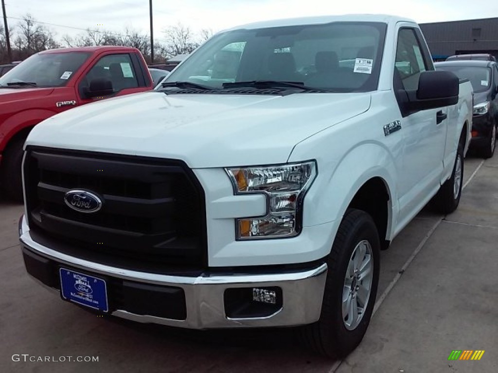 2016 F150 XL Regular Cab - Oxford White / Medium Earth Gray photo #7