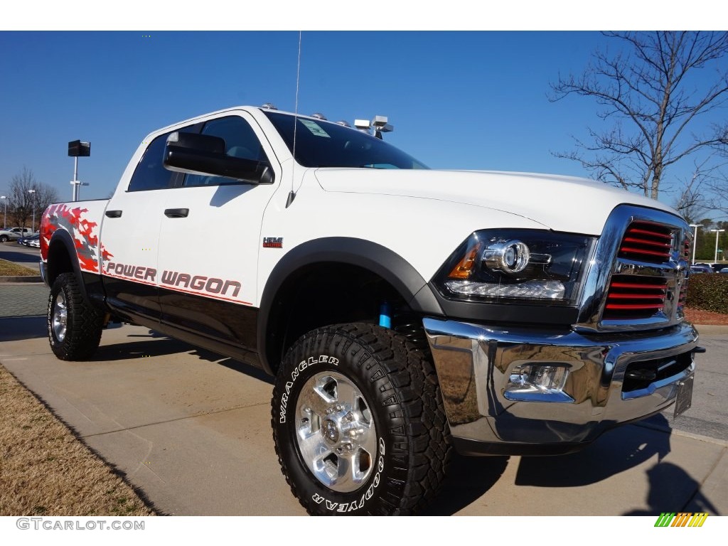 2016 2500 Power Wagon Crew Cab 4x4 - Bright White / Black/Diesel Gray photo #4