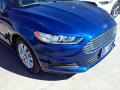 2016 Deep Impact Blue Metallic Ford Fusion S  photo #3