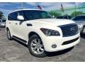 2012 Moonlight White Infiniti QX 56  photo #1