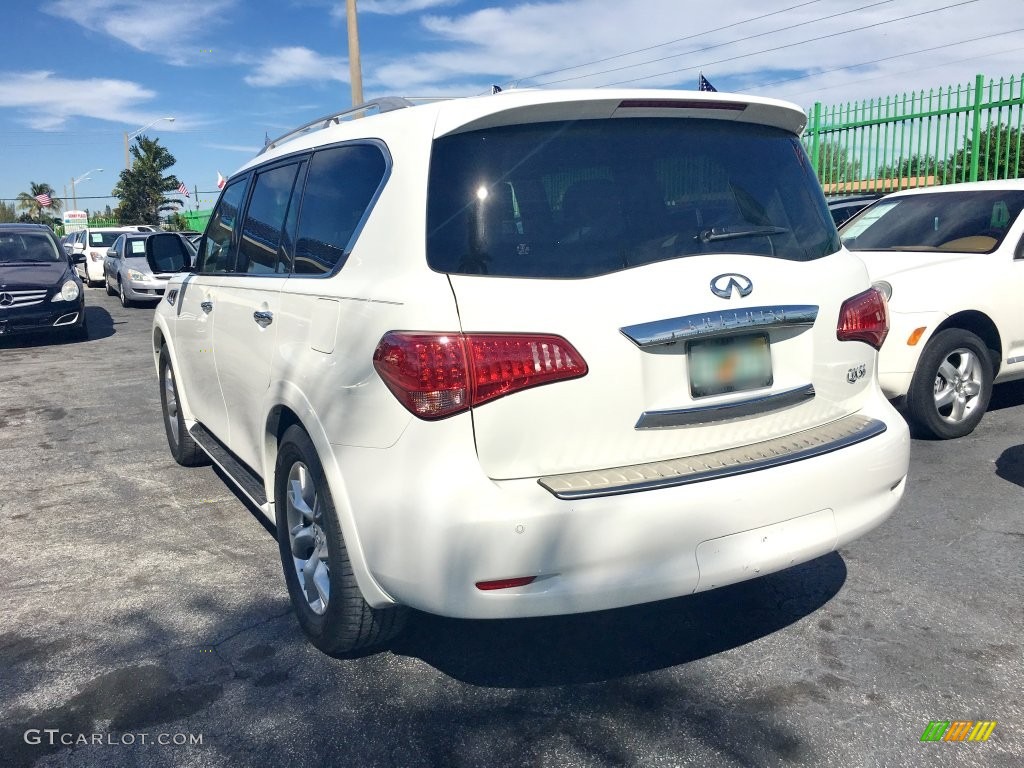 2012 QX 56 - Moonlight White / Wheat photo #8