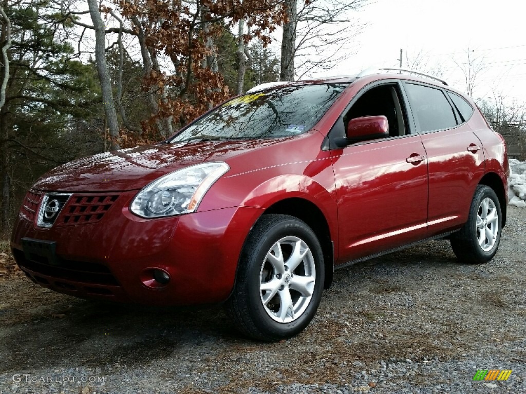 2008 Rogue SL AWD - Venom Red Pearl / Gray photo #1