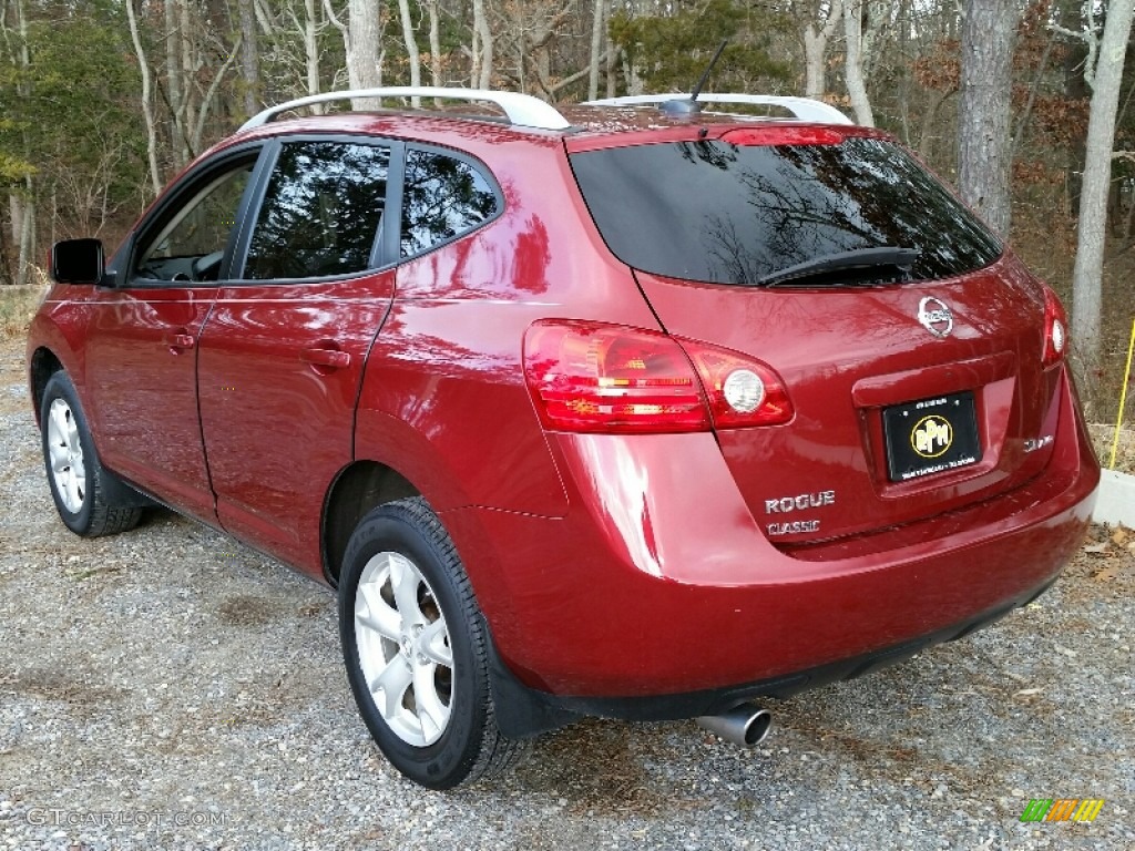 2008 Rogue SL AWD - Venom Red Pearl / Gray photo #6