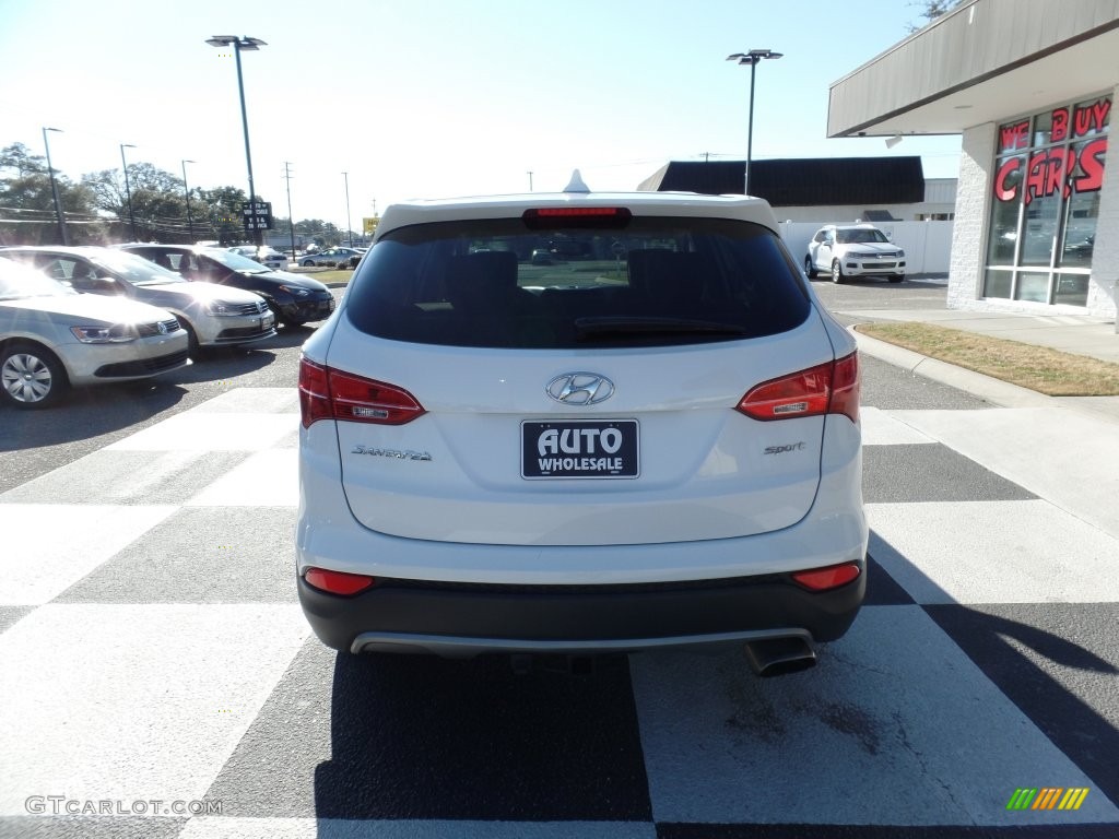 2014 Santa Fe Sport FWD - Frost White Pearl / Beige photo #4
