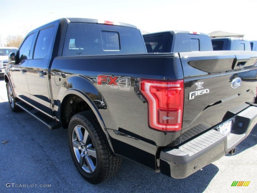 2016 F150 Lariat SuperCrew 4x4 - Shadow Black / Black photo #5