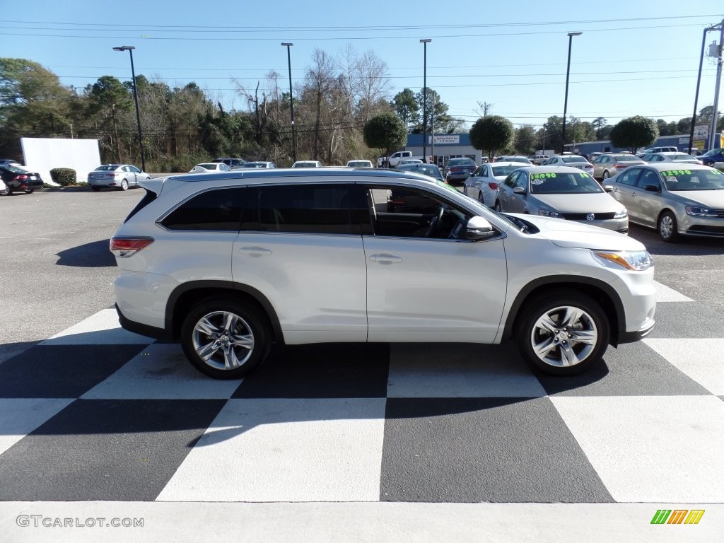 2015 Highlander Limited - Blizzard Pearl White / Ash photo #3