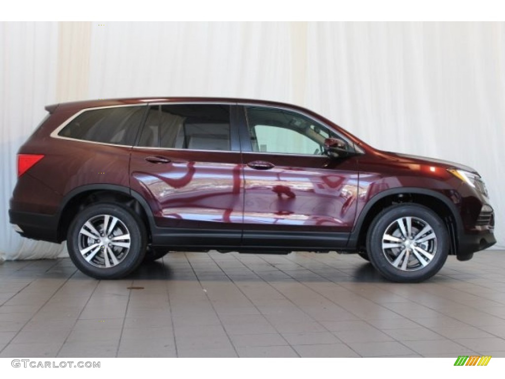 2016 Pilot EX - Dark Cherry Pearl / Beige photo #3