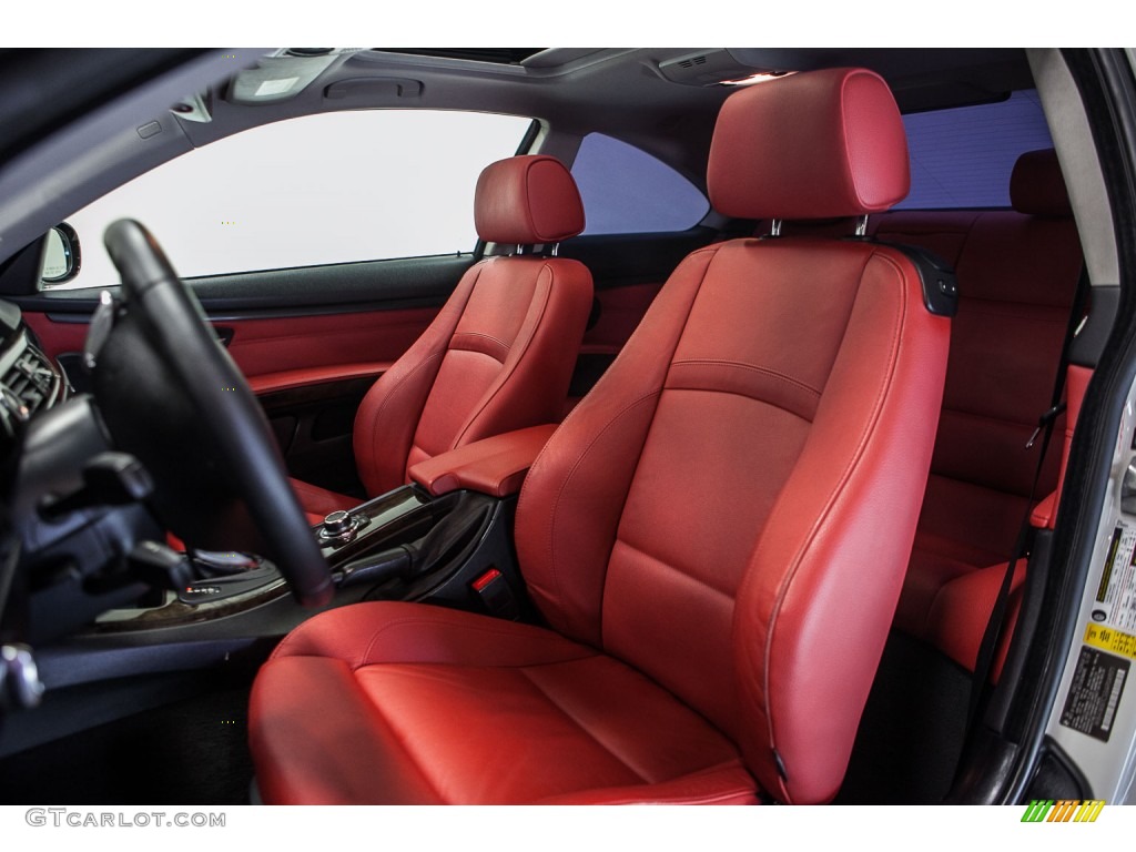 2010 3 Series 335i Coupe - Alpine White / Coral Red/Black Dakota Leather photo #6