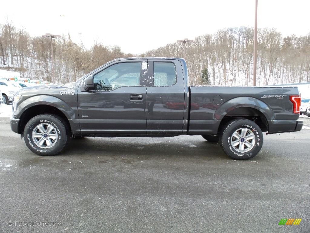 2016 F150 XL SuperCab 4x4 - Magnetic / Medium Earth Gray photo #1