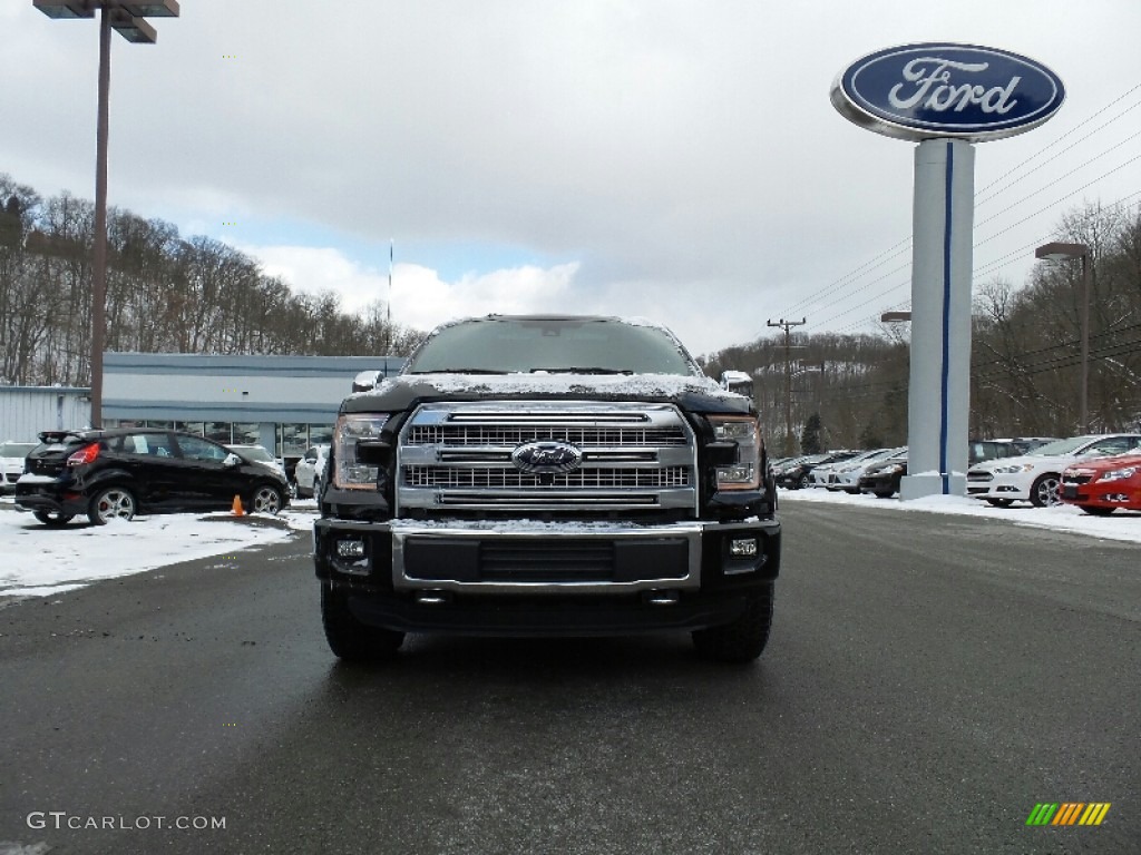 2016 F150 Platinum SuperCrew 4x4 - Shadow Black / Black photo #2