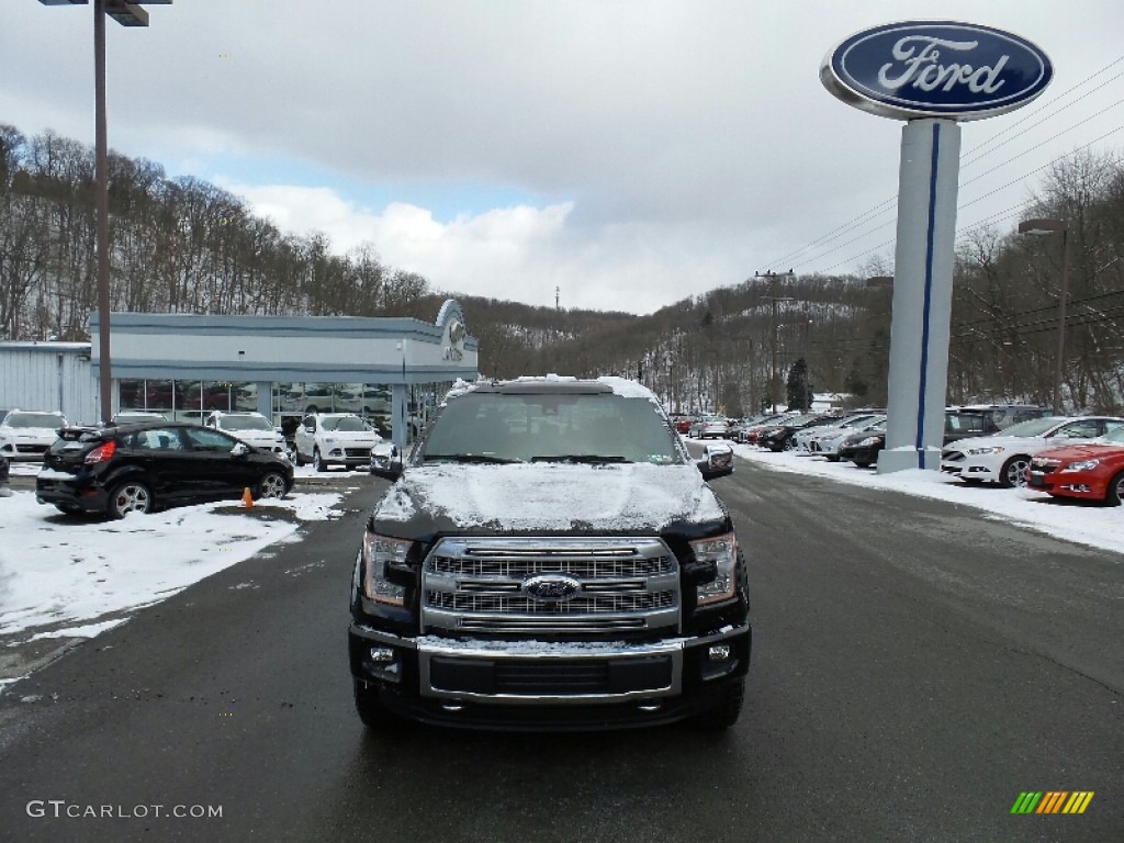 2016 F150 Platinum SuperCrew 4x4 - Shadow Black / Black photo #3