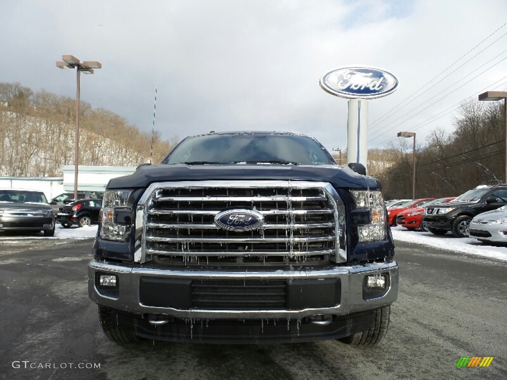 2016 F150 XLT SuperCrew 4x4 - Blue Jeans / Medium Earth Gray photo #2