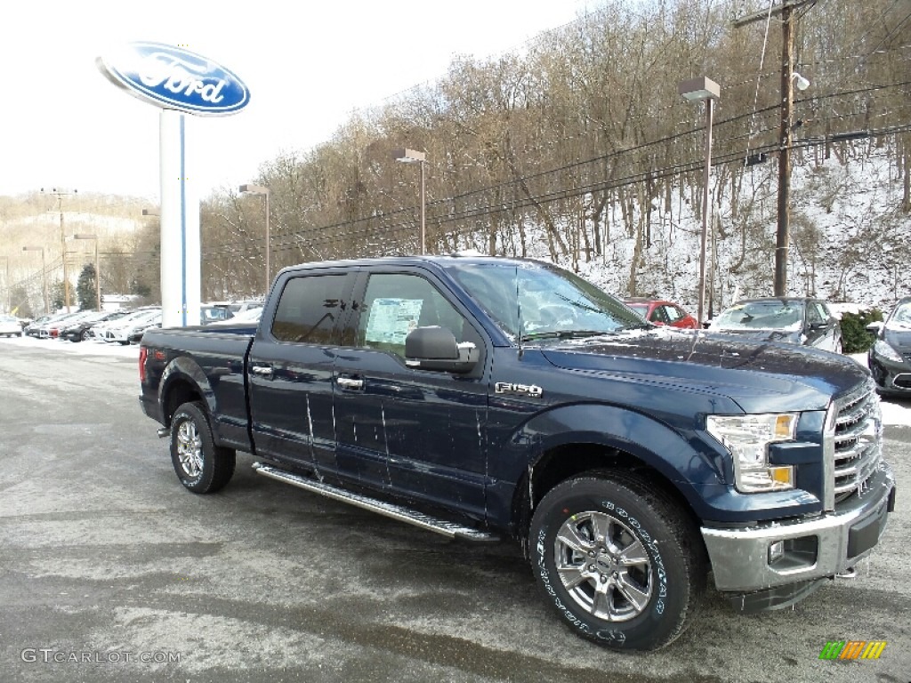 2016 F150 XLT SuperCrew 4x4 - Blue Jeans / Medium Earth Gray photo #4